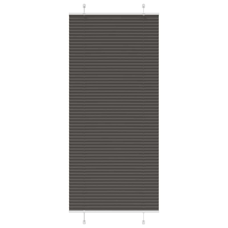 Plissee Schwarz 90x200 cm Stoffbreite 89,4 cm Polyester