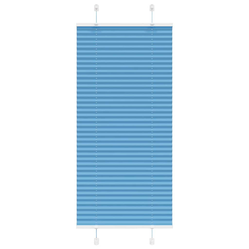 Plissee Blau 65x100 cm Stoffbreite 64,4 cm Polyester