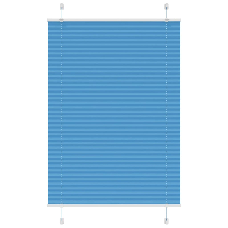 Plissee Blau 85x100 cm Stoffbreite 84,4 cm Polyester