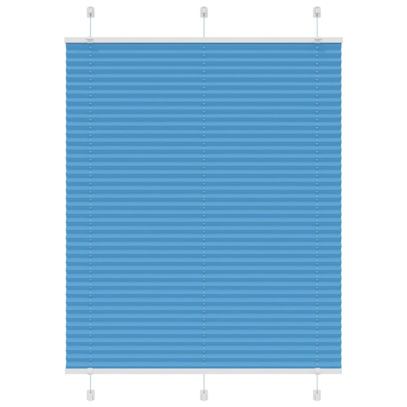 Plissee Blau 105x100 cm Stoffbreite 104,4 cm Polyester