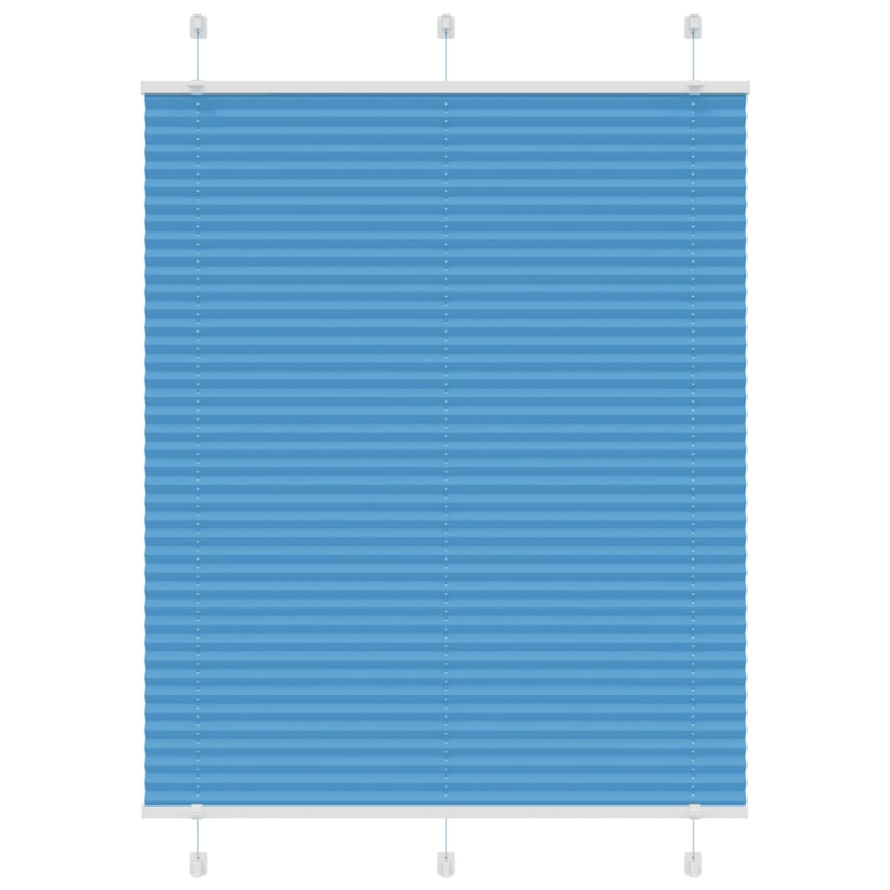 Plissee Blau 110x100 cm Stoffbreite 109,4 cm Polyester