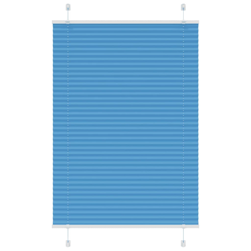 Plissee Blau 100x150 cm Stoffbreite 99,4 cm Polyester