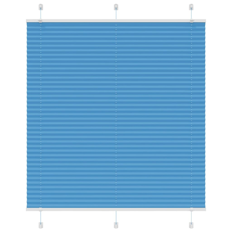 Plissee Blau 115x150 cm Stoffbreite 114,4 cm Polyester