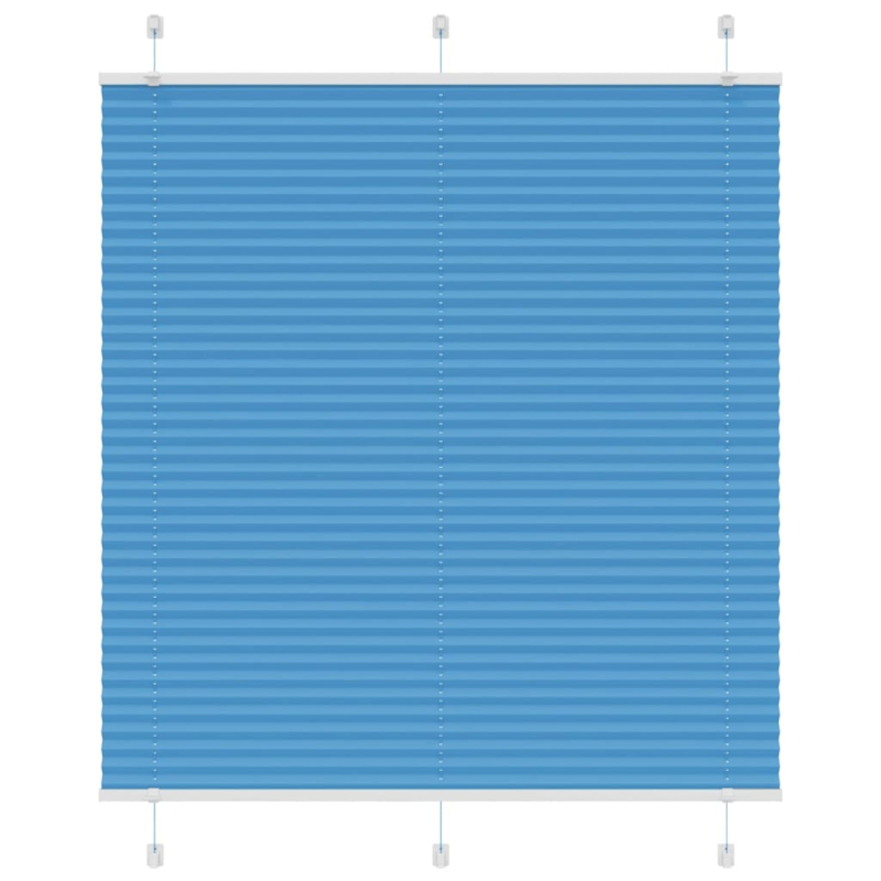 Plissee Blau 120x150 cm Stoffbreite 119,4 cm Polyester