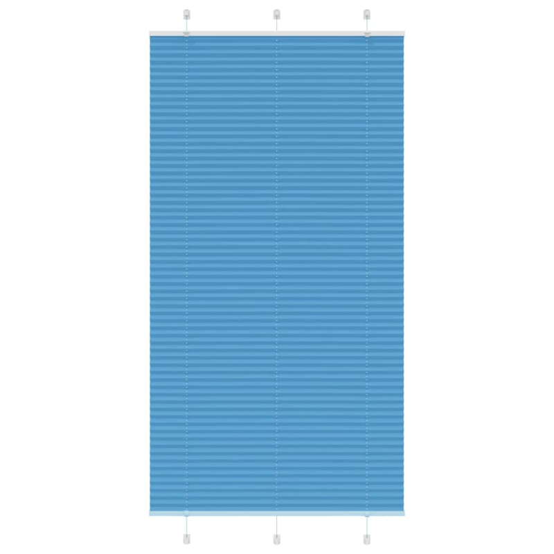 Plissee Blau 110x200 cm Stoffbreite 109,4 cm Polyester