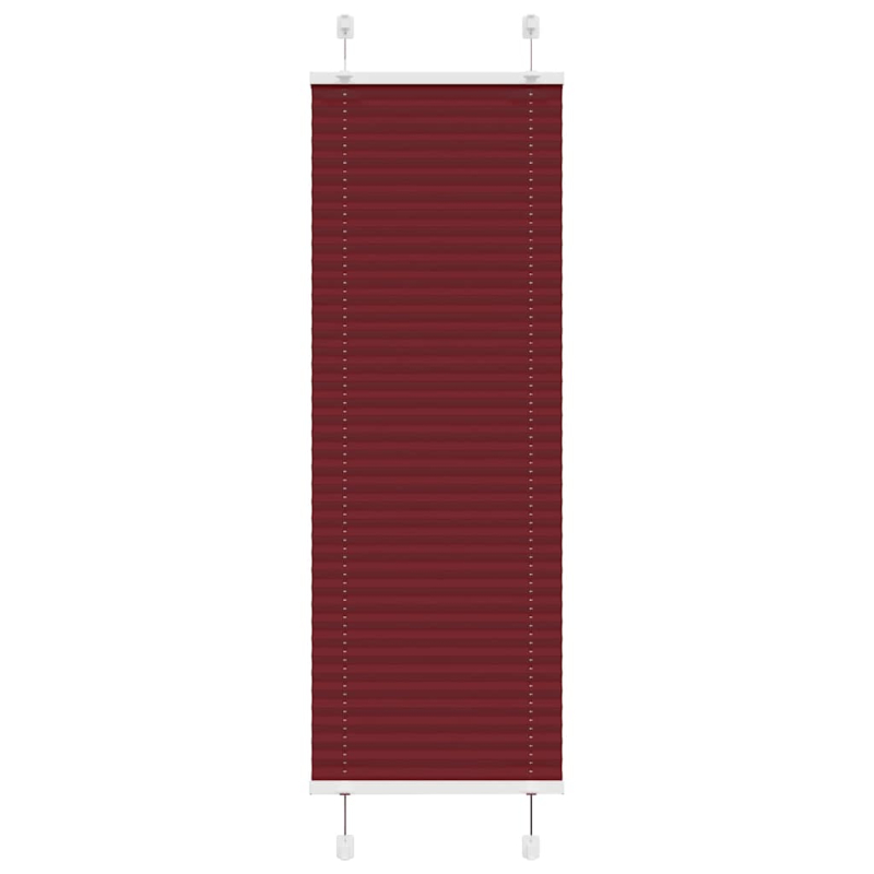 Plissee Bordeauxrot 40x100 cm Stoffbreite 39,4 cm Polyester