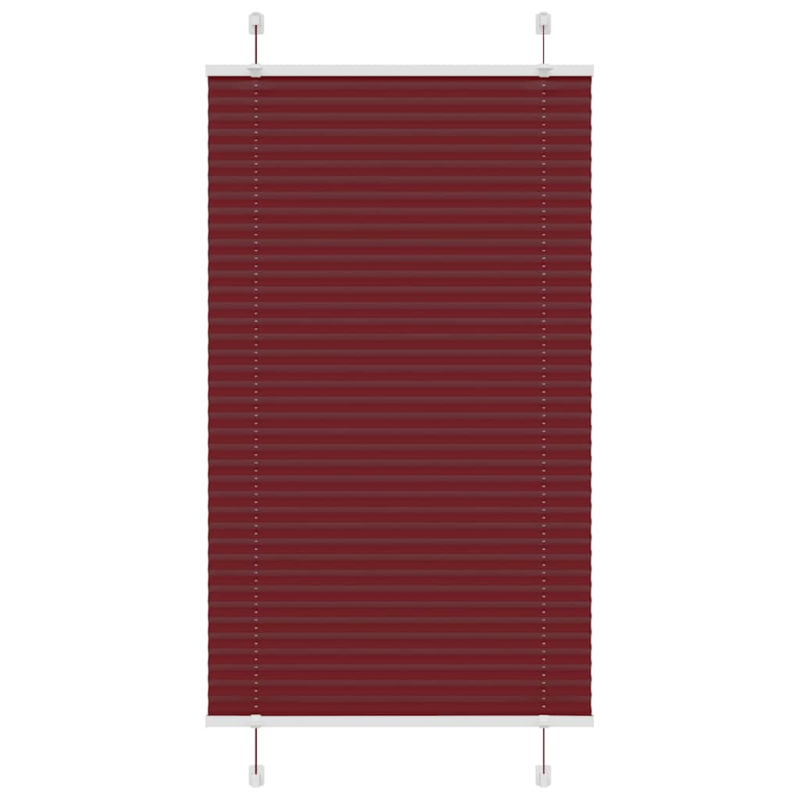 Plissee Bordeauxrot 75x100 cm Stoffbreite 74,4 cm Polyester