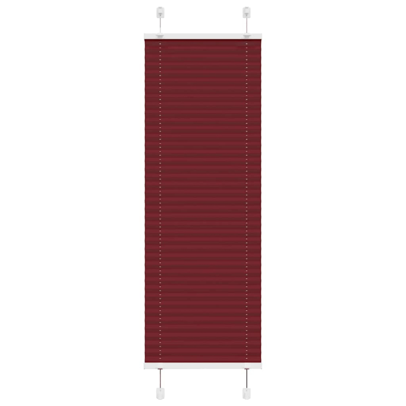 Plissee Bordeauxrot 45x150 cm Stoffbreite 44,4 cm Polyester
