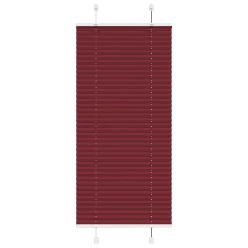Plissee Bordeauxrot 65x150 cm Stoffbreite 64,4 cm Polyester