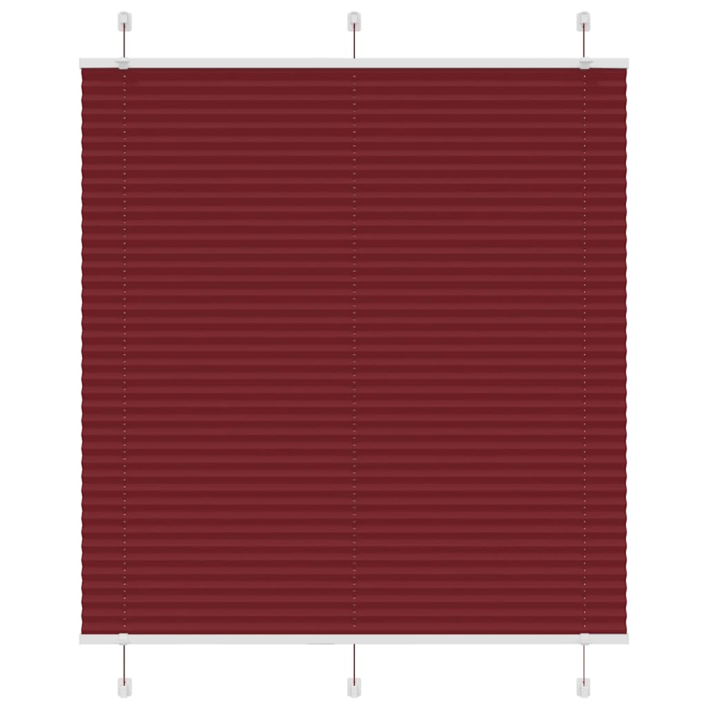 Plissee Bordeauxrot 115x150 cm Stoffbreite 114,4 cm Polyester