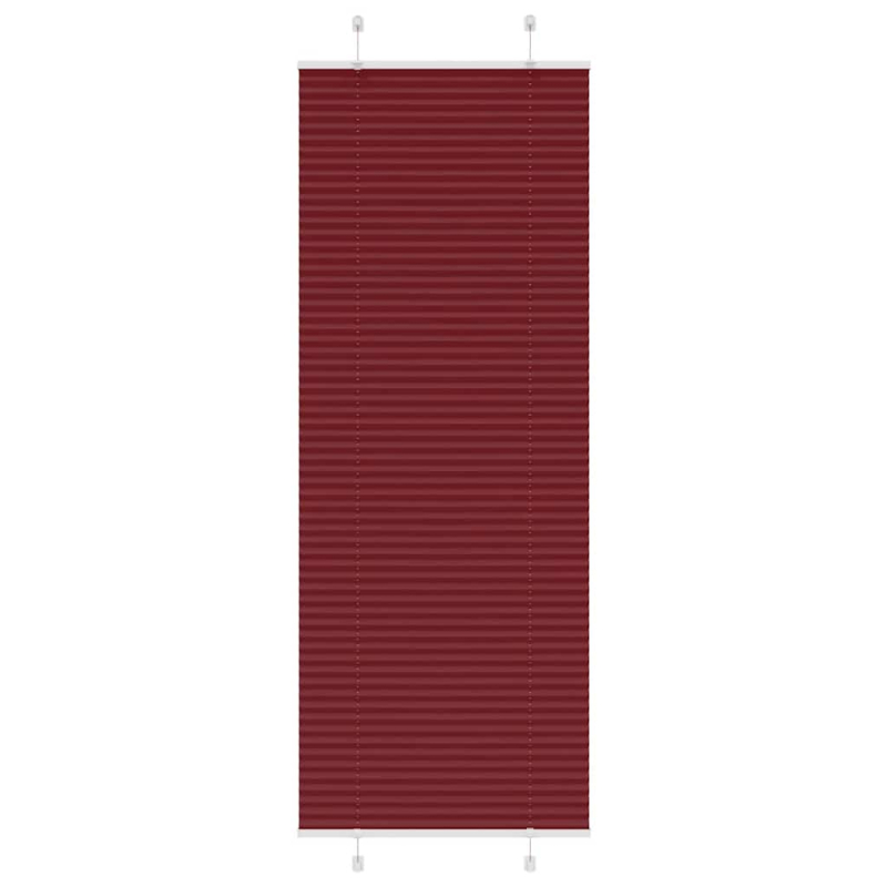 Plissee Bordeauxrot 75x200 cm Stoffbreite 74,4 cm Polyester