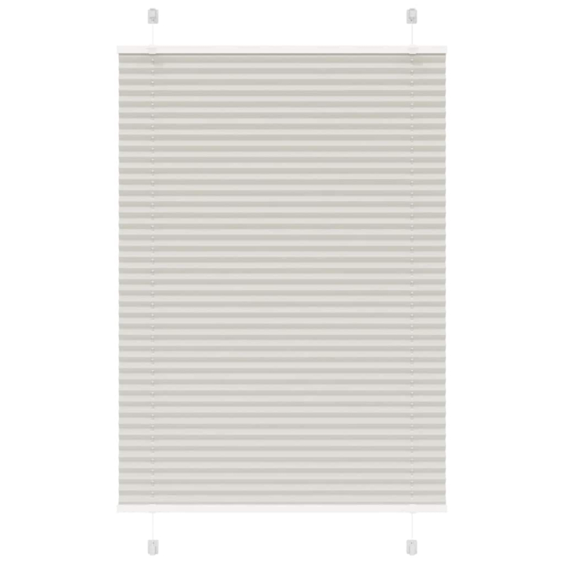 Plissee Hellgrau 90x100 cm Stoffbreite 89,4 cm Polyester