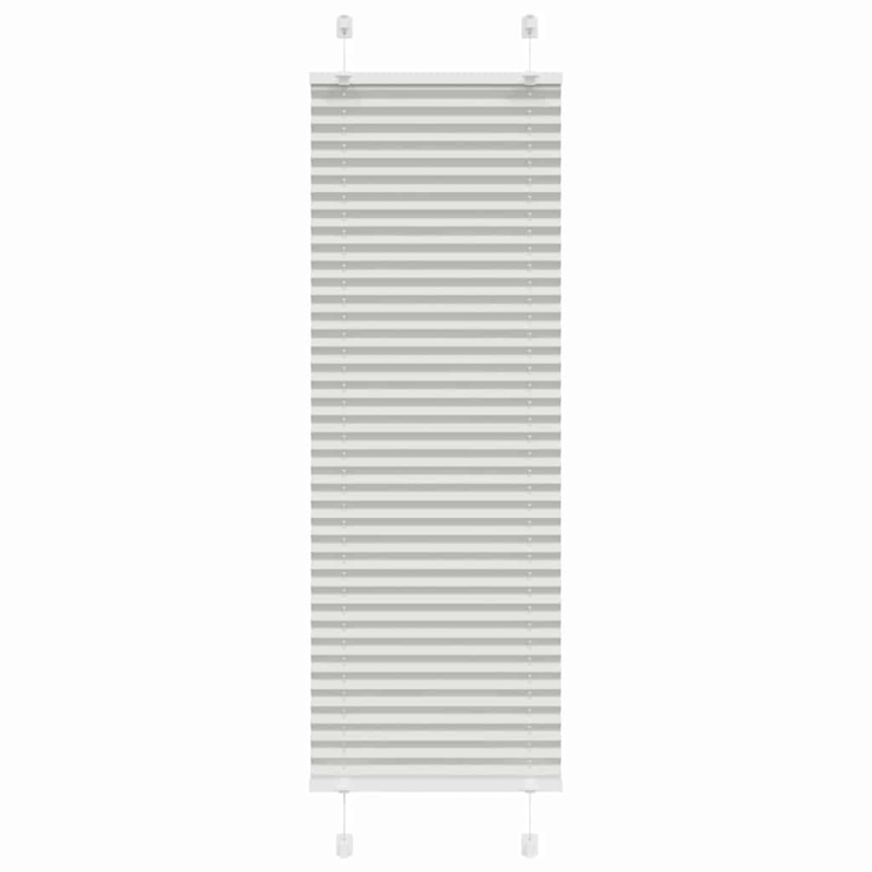 Plissee Hellgrau 40x150 cm Stoffbreite 39,4 cm Polyester