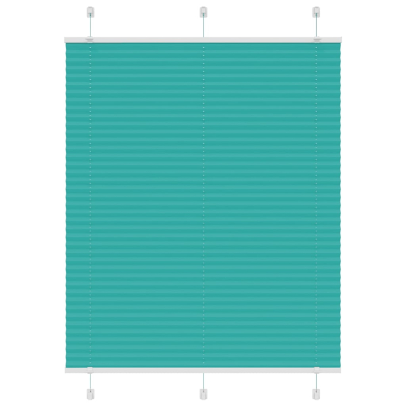 Plissee Petrolgrün 105x150 cm Stoffbreite 104,4 cm Polyester