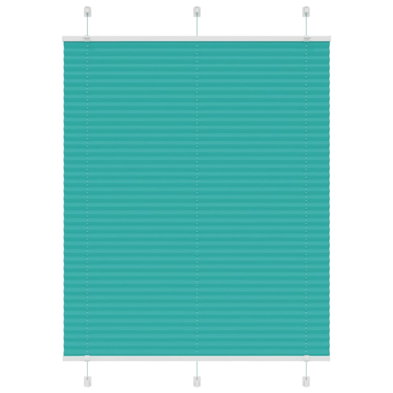 Plissee Petrolgrün 110x150 cm Stoffbreite 109,4 cm Polyester