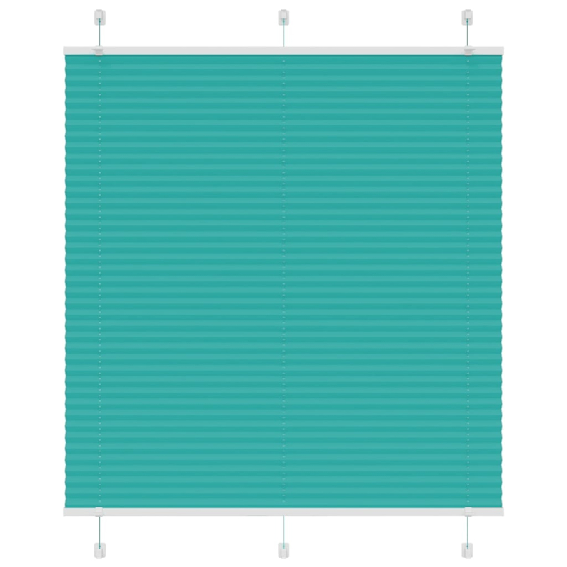 Plissee Petrolgrün 115x150 cm Stoffbreite 114,4 cm Polyester