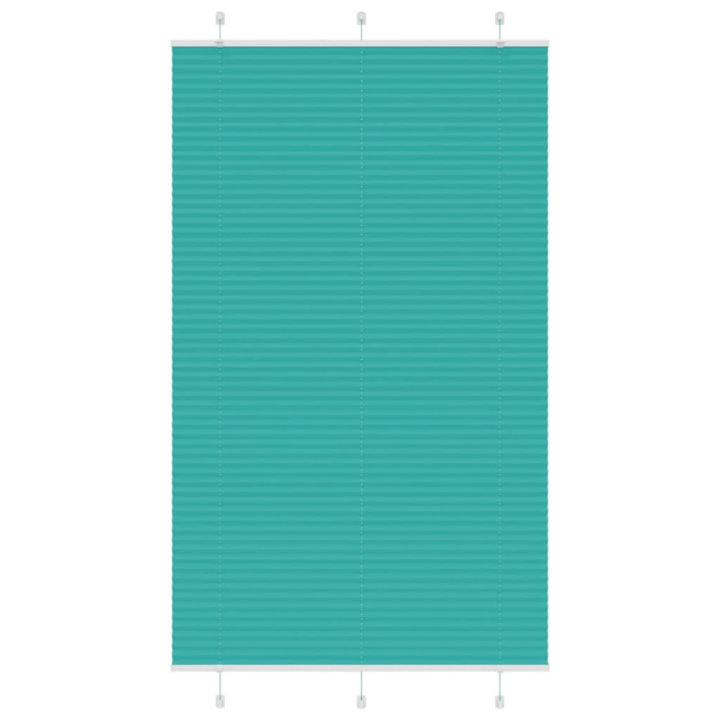 Plissee Petrolgrün 120x200 cm Stoffbreite 119,4 cm Polyester