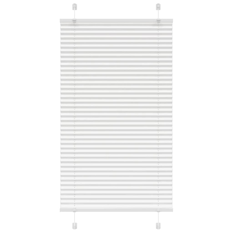 Plissee Weiß 80x100 cm Stoffbreite 79,4 cm Polyester