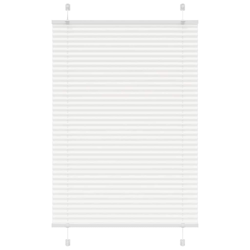 Plissee Weiß 100x100 cm Stoffbreite 99,4 cm Polyester