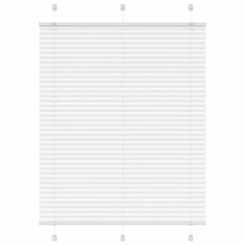 Plissee Weiß 105x150 cm Stoffbreite 104,4 cm Polyester