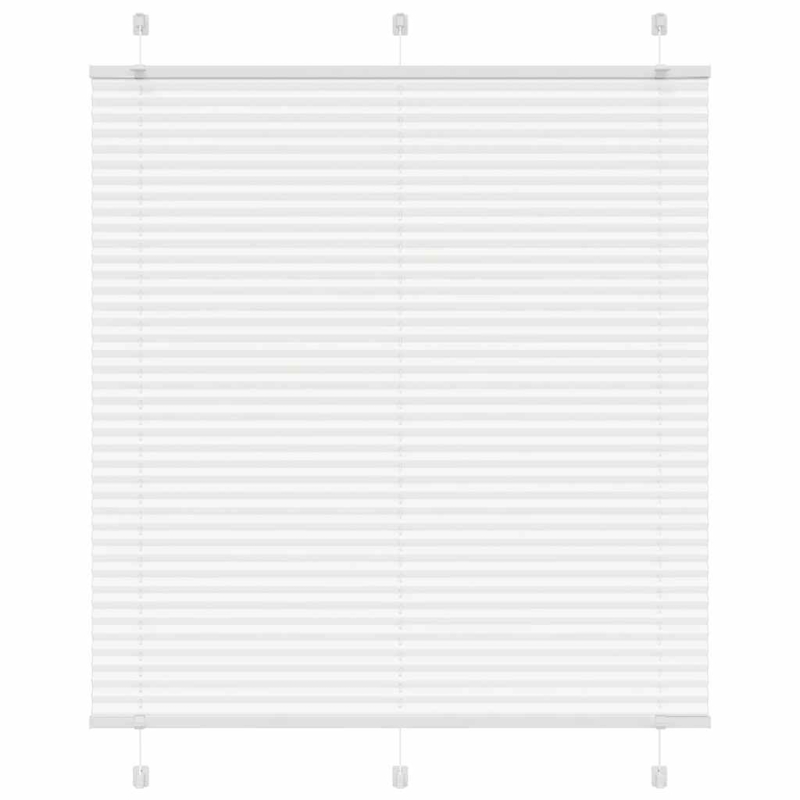 Plissee Weiß 120x150 cm Stoffbreite 119,4 cm Polyester