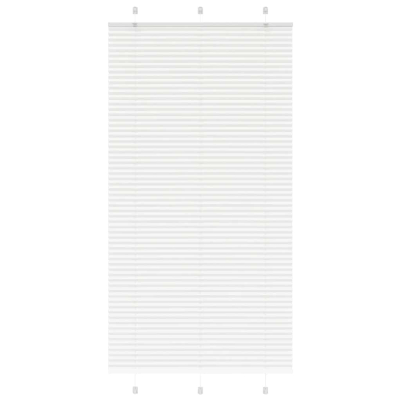 Plissee Weiß 100x200 cm Stoffbreite 99,4 cm Polyester