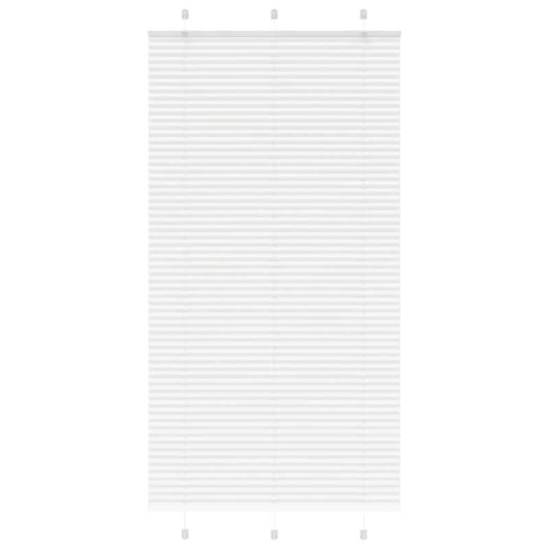 Plissee Weiß 110x200 cm Stoffbreite 109,4 cm Polyester