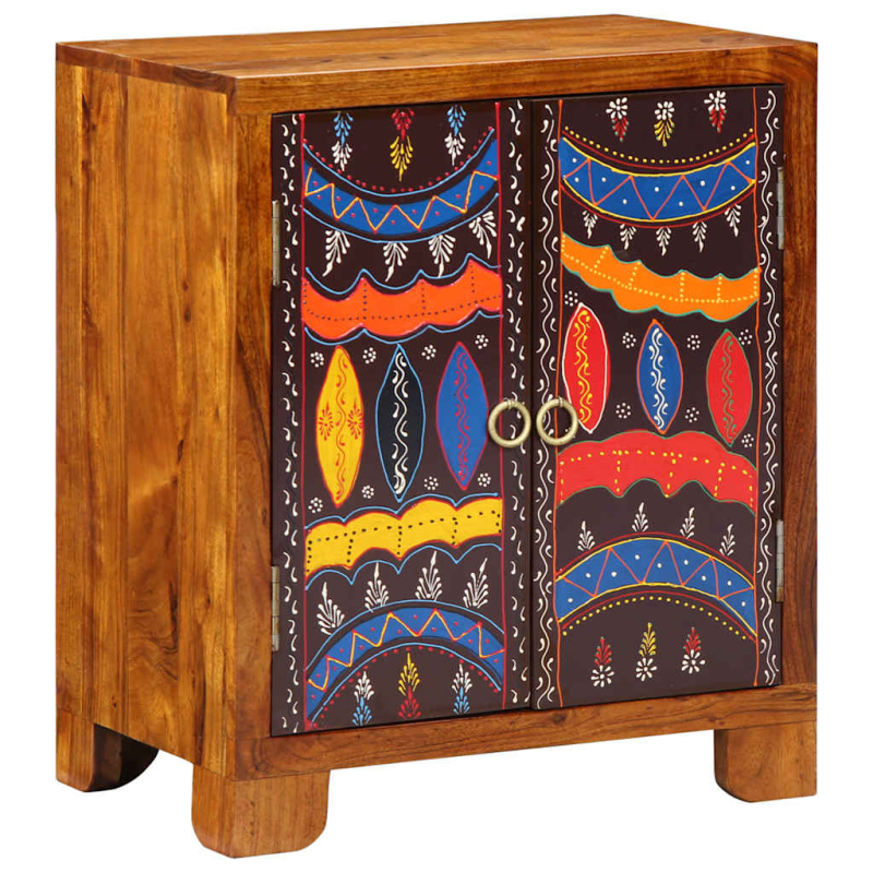 Sideboard Mehrfarbig 50x35x60 cm Massivholz Akazie