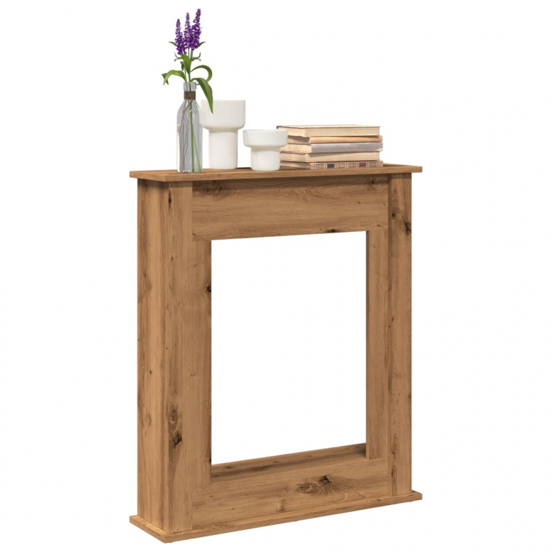 Kaminumrandung Artisan-Eiche 75x20x87,5 cm Holzwerkstoff