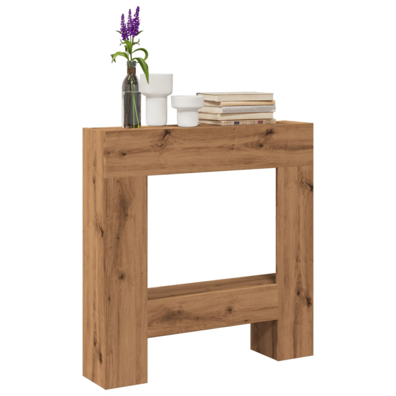 Kaminumrandung Artisan-Eiche 81x18x82 cm Holzwerkstoff