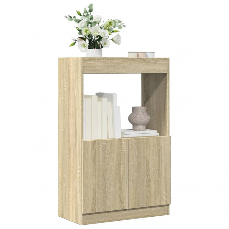 Highboard Sonoma-Eiche 63x33x100 cm Holzwerkstoff