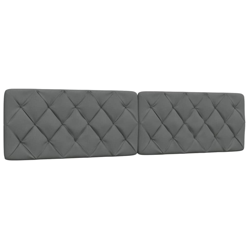 Kopfteil-Kissen Dunkelgrau 200 cm Stoff