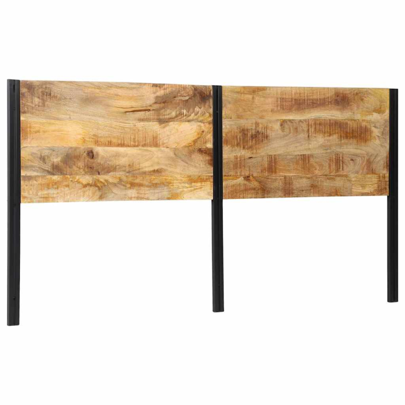 Kopfteil 200 cm Massivholz Mango und Eisen