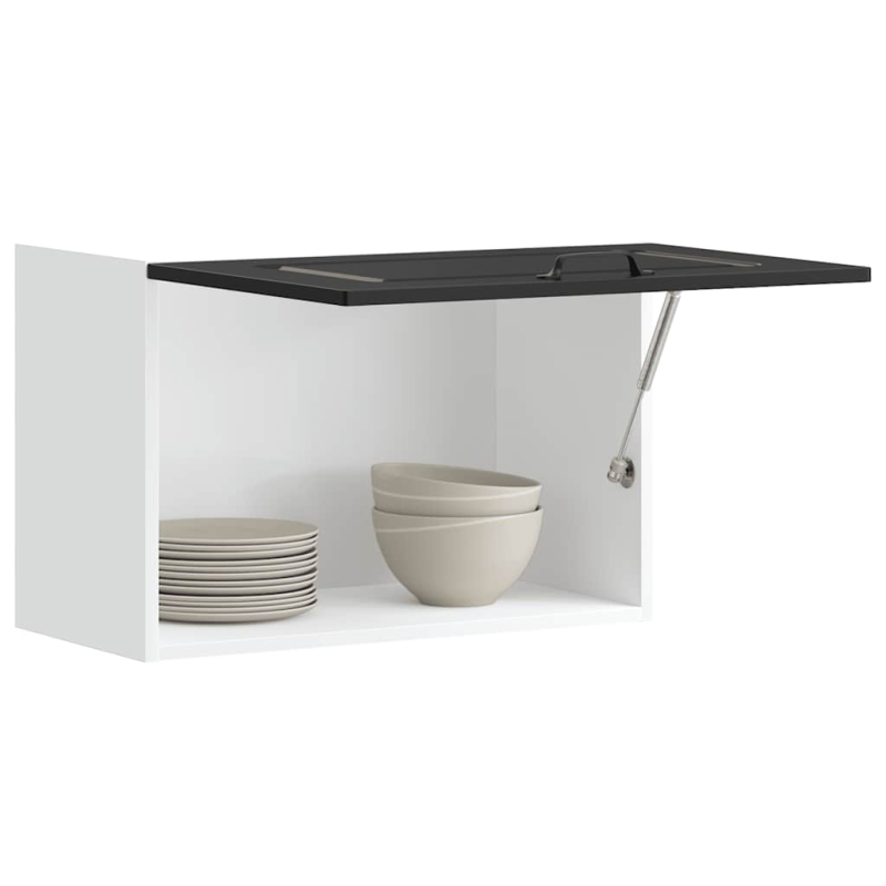 Küchen-Hängeschrank Kalmar Schwarz Holzwerkstoff