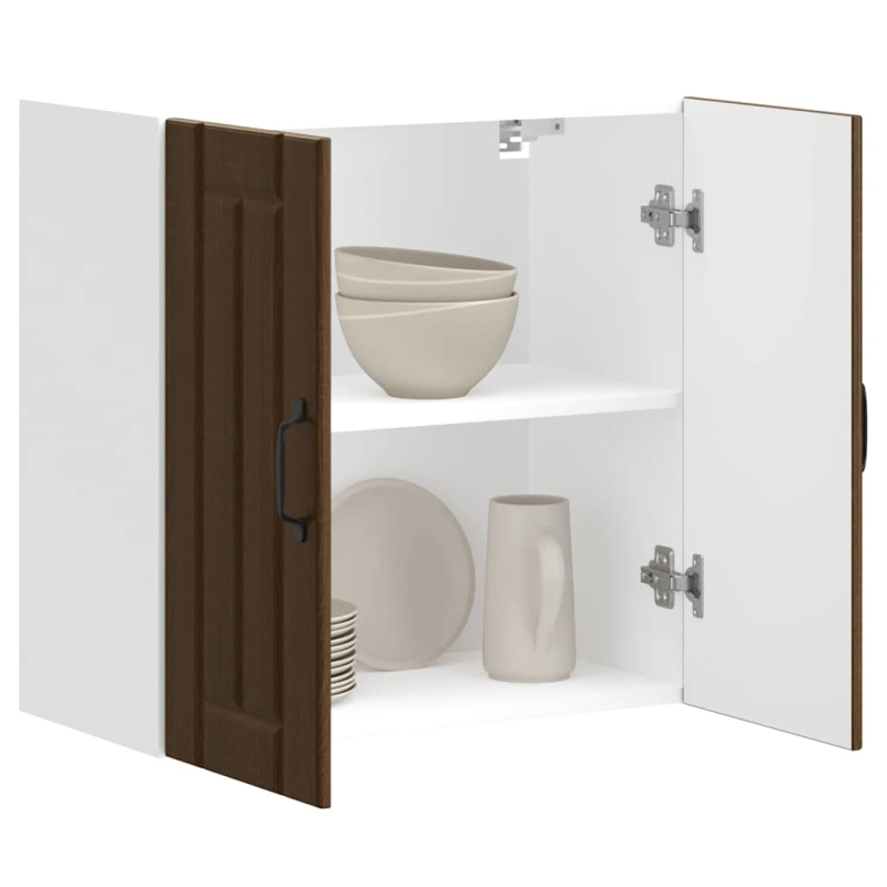 Küchen-Hängeschrank Lucca Braun Eichen-Optik Holzwerkstoff