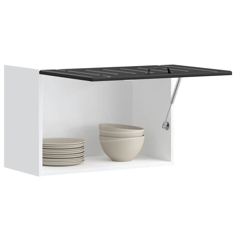 Küchen-Hängeschrank Lucca Schwarz Holzwerkstoff