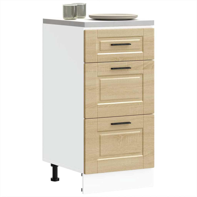 Küchenunterschrank Porto Sonoma-Eiche Holzwerkstoff