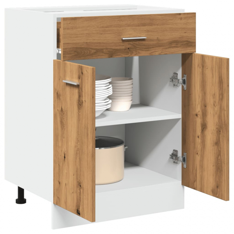 Unterschrank Lyon Artisan-Eiche 60x46x81,5 cm Holzwerkstoff