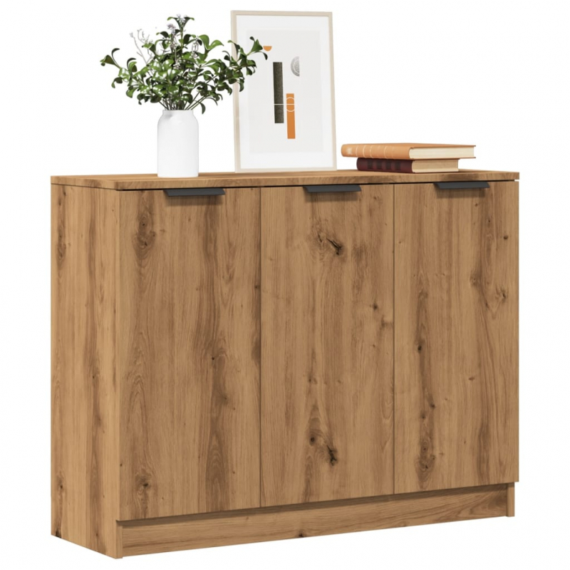 Sideboard Artisan-Eiche 90,5x30x70 cm Holzwerkstoff