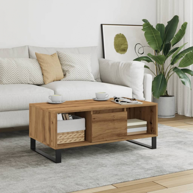 Couchtisch Artisan-Eiche 90x50x36,5 cm Holzwerkstoff