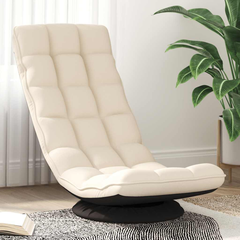 Bodenstuhl Drehbar Leinen 70x51x79 cm