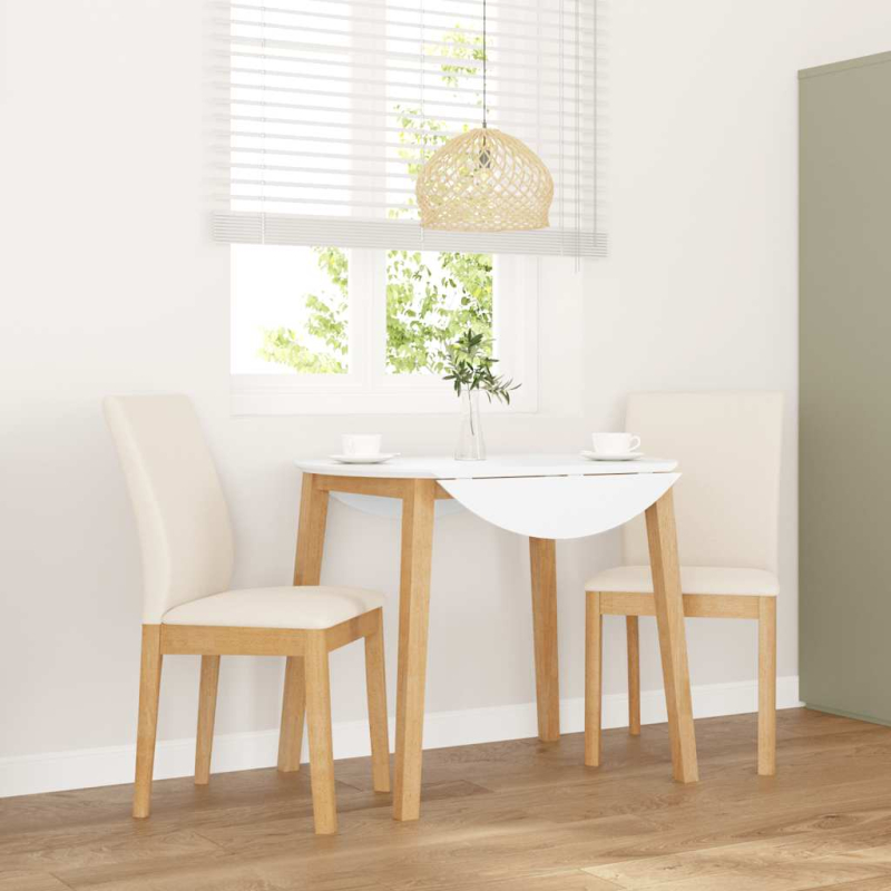 Esszimmerstühle mit Kissen 2 Stk. Massivholz Gummibaum