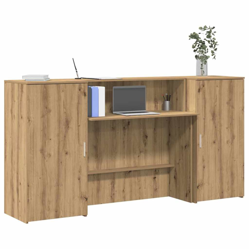 Empfangstheke Artisan-Eiche 200x50x103,5 cm Holzwerkstoff