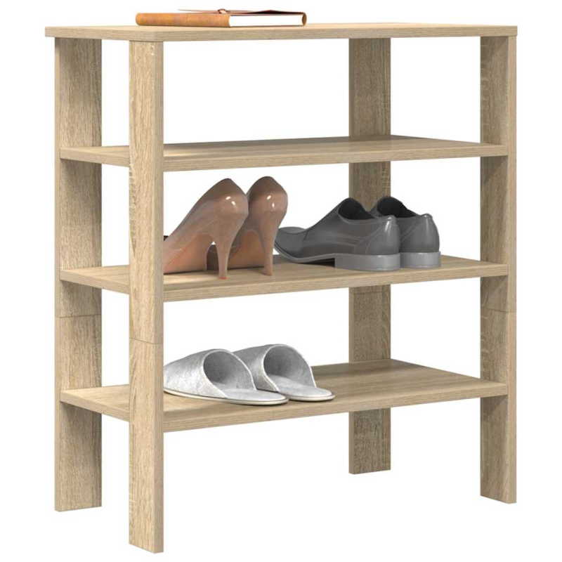 Schuhregal Sonoma-Eiche 61x32x70 cm Holzwerkstoff