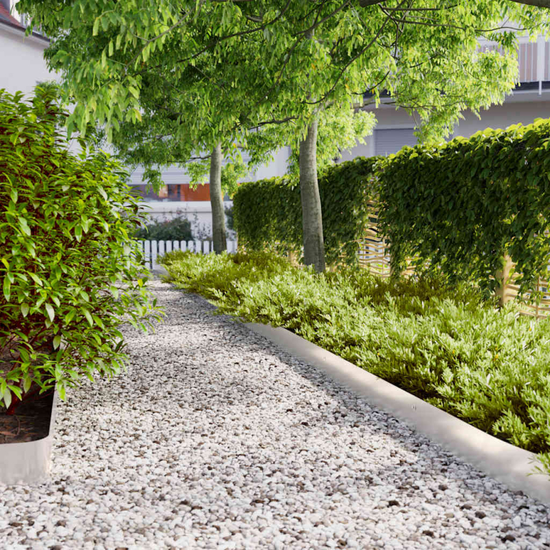 Rasenkanten 10 Stk. 15x103 cm Edelstahl