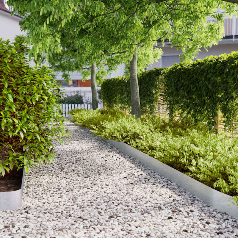 Rasenkanten 10 Stk. 15x103 cm Verzinkter Stahl