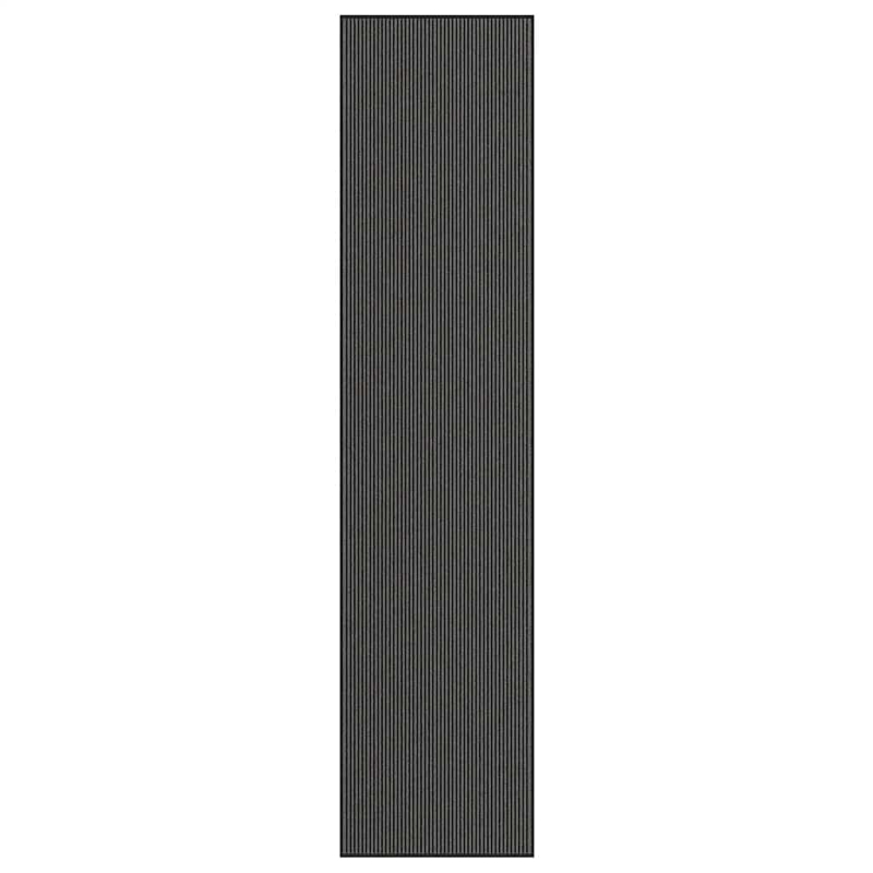 Fußmatte Streifen Schwarz und Grau 115x500 cm