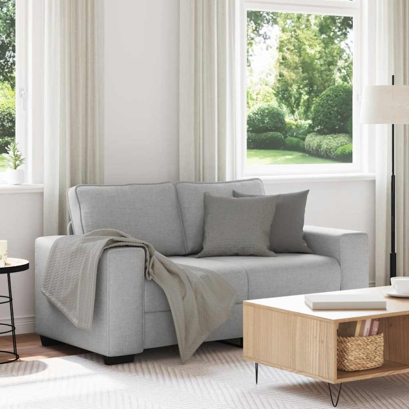 2-Sitzer-Sofa Wolkengrau 120 cm Stoff