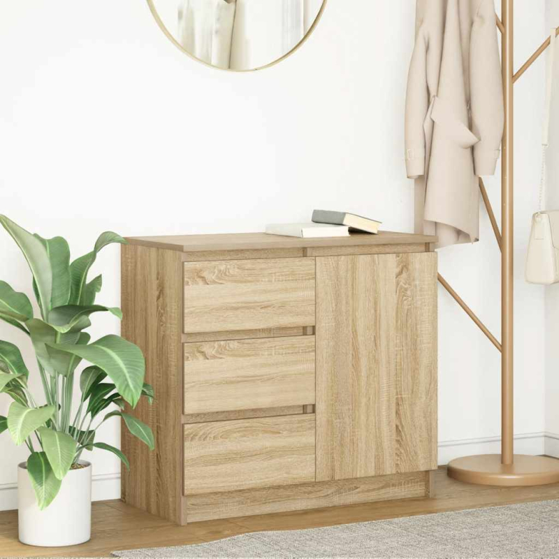 Sideboard mit Schublade Sonoma-Eiche 71x35x65 cm Holzwerkstoff