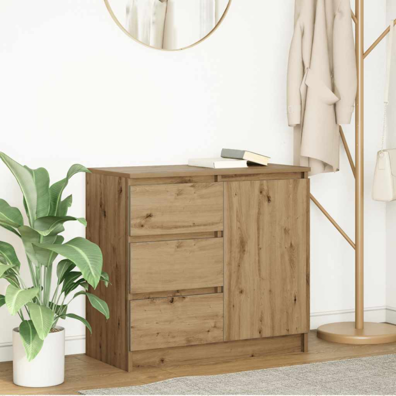 Sideboard mit Schublade Artisan-Eiche 71x35x65 cm Holzwerkstoff